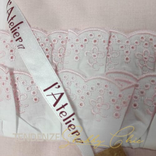 lenzuola nicole l'atelier 17 dettaglio rosa