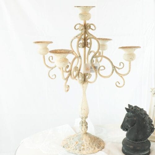 portacandele shabby chic