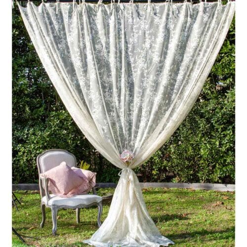 Rideau dentelle Shabby Chic CIEL 300x290