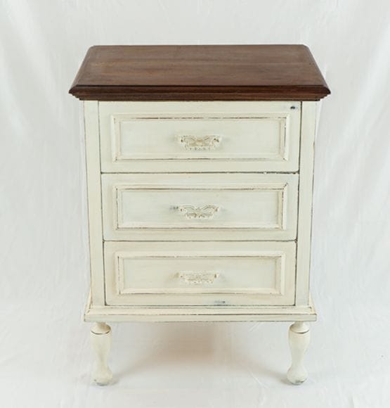 comodino shabby chic