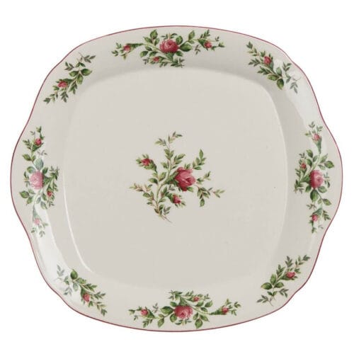 vassoio in ceramica bianca