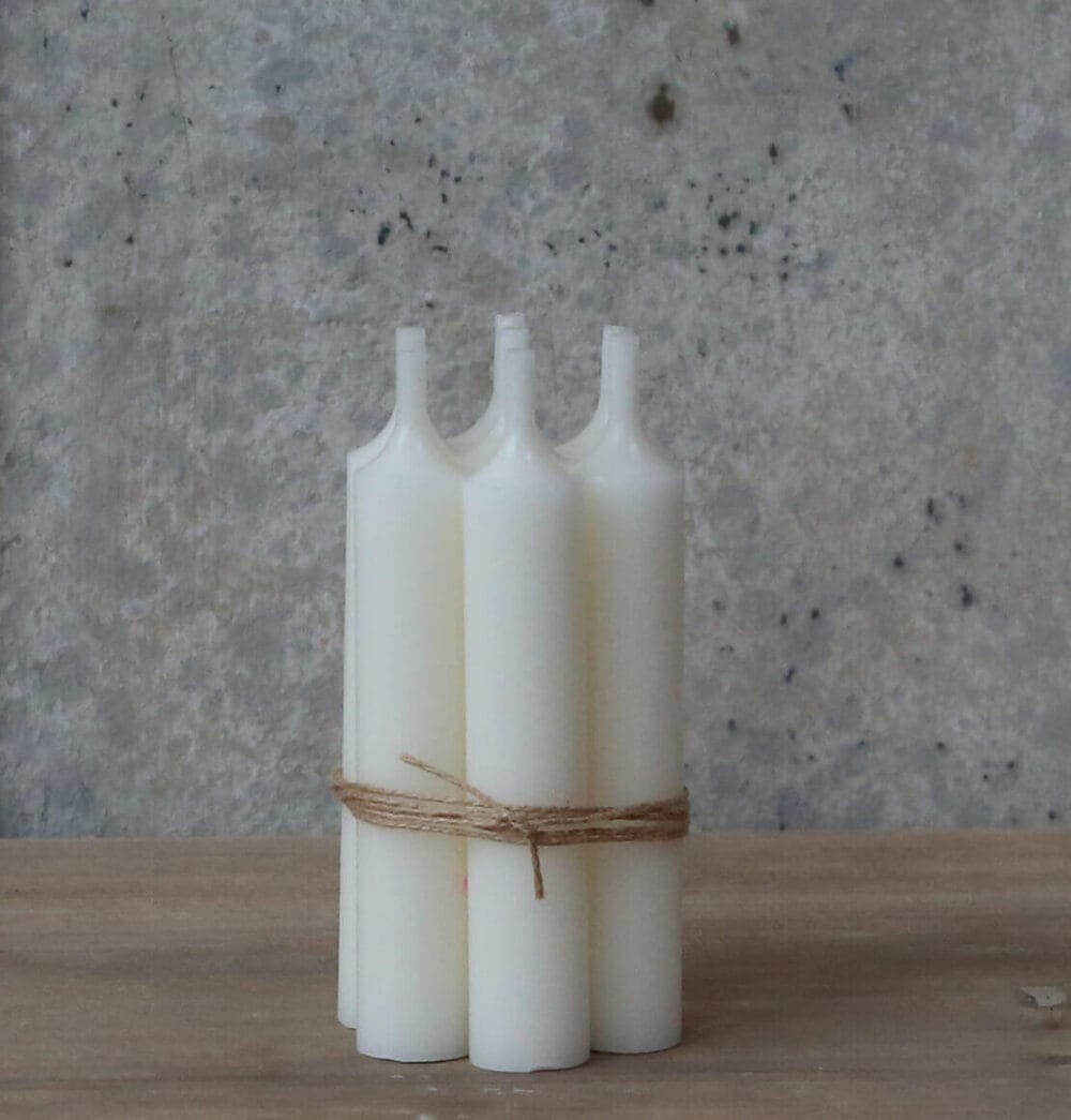 Set de 5 petites bougies H 11 cm