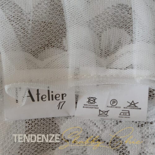 Runner in pizzo e tulle Andromeda 50x150