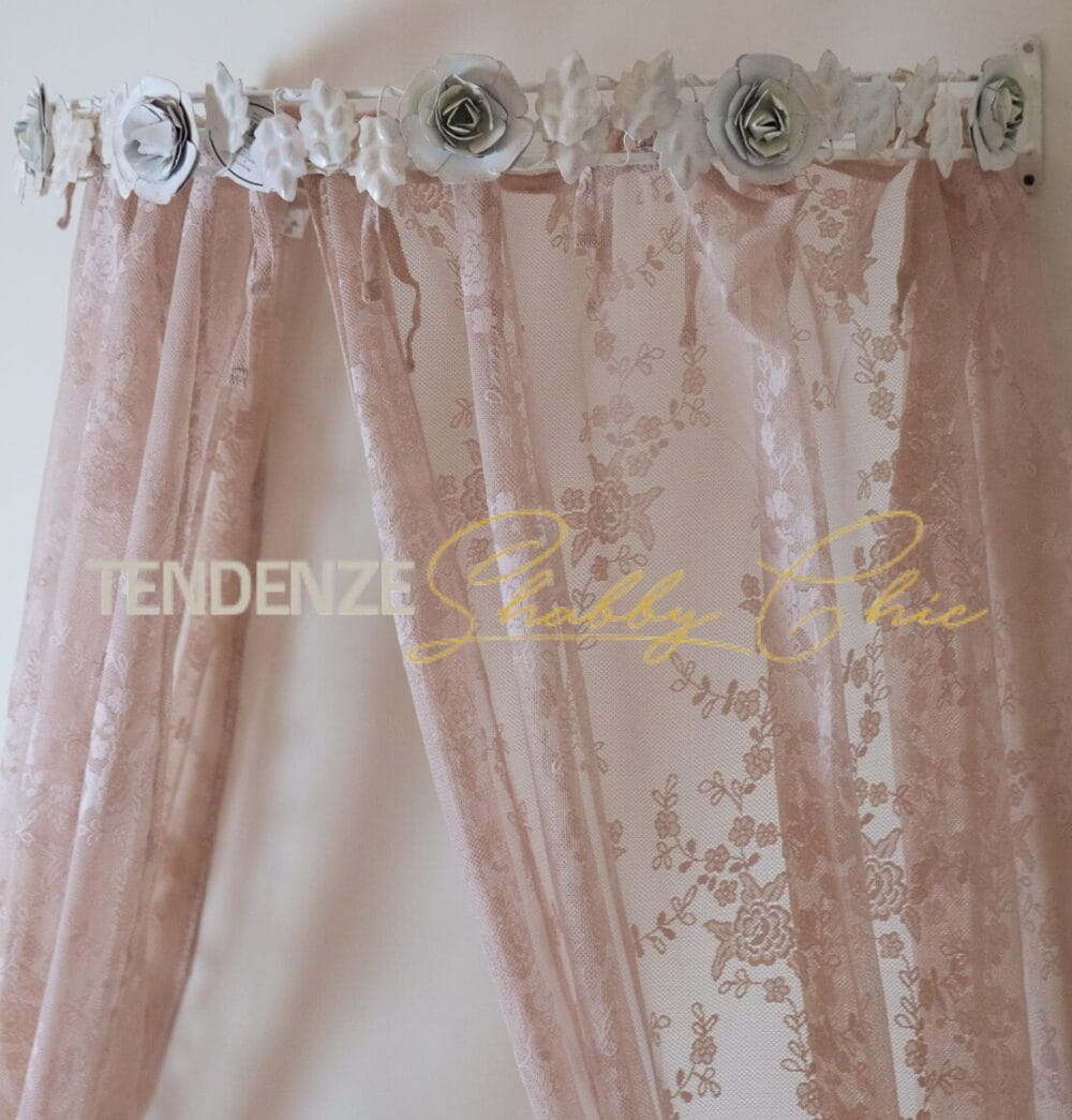Tenda Shabby Chic in pizzo CIEL 60 x 240 - immagine 2
