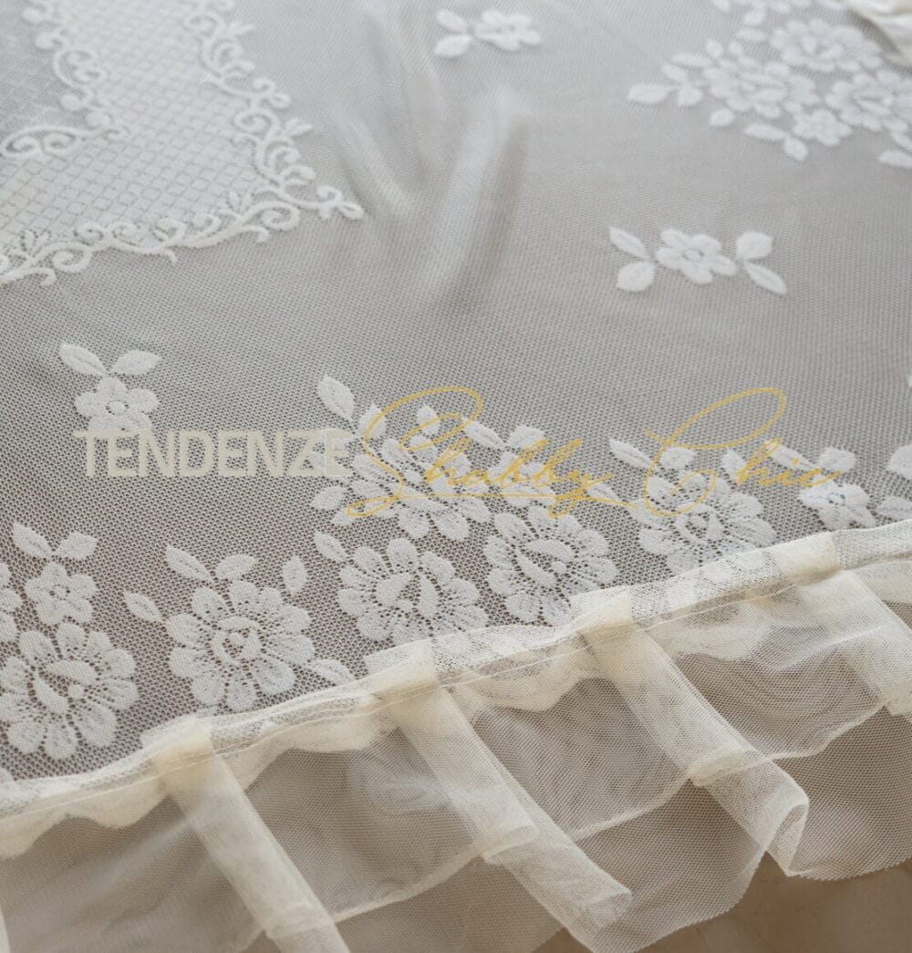 Mantel Andrómeda encaje y tul 160x270 - Imagen 5