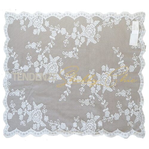 Lot de 2 sets de table dentelle Ciel - Blanc