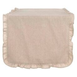 Blanc Mariclo Copridivano Shabby Chic 2 Posti - Bianco, 100% Cotone, Con Lacci, Lavabile In Lavatrice