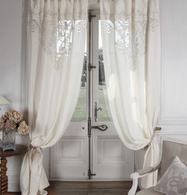 Tenda "Boudoir" Mathilde M. Beige e Ecru 140x300