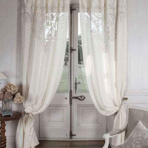 Tenda "Boudoir" Mathilde M. Beige e Ecru 140x300