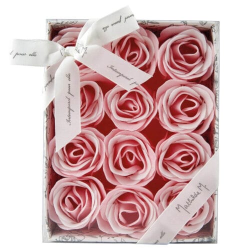 Scatola da 12 saponette a forma di rosa - Mathilde M.