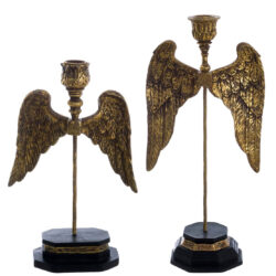 candelabri con ali di angelo