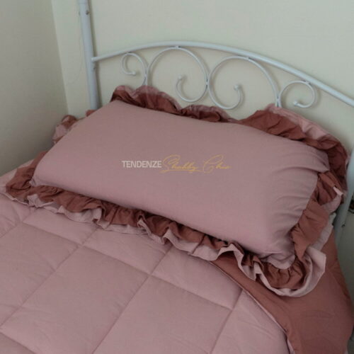cuscino trapunta cloud rouches letto singolo avorio e beige l'atelier 17 cipria malva