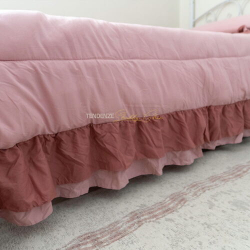 trapunta cloud rouches letto singolo cipria malva l'atelier 17