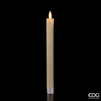 Set 2 Candele a LED avorio H 25 cm EDG