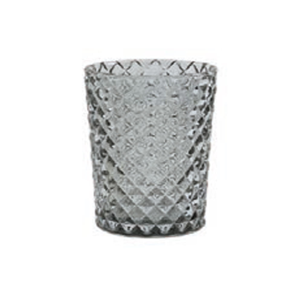 Vaso de baño Mathilde M Grey Diamond Glass - Ligne Diamant