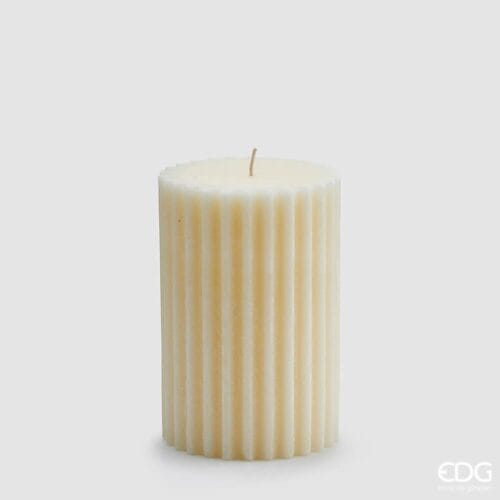 Velas Rust marfil acanalado EDG