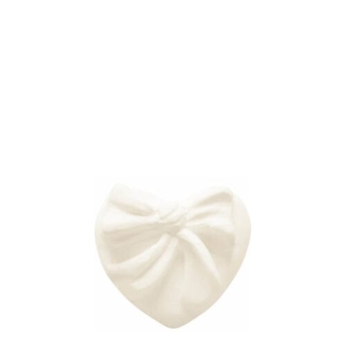 decoro a forma di cuore in cera con fiocco Mathilde M