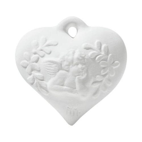 gesso profumato a forma di cuore con angioletto Mathilde M.