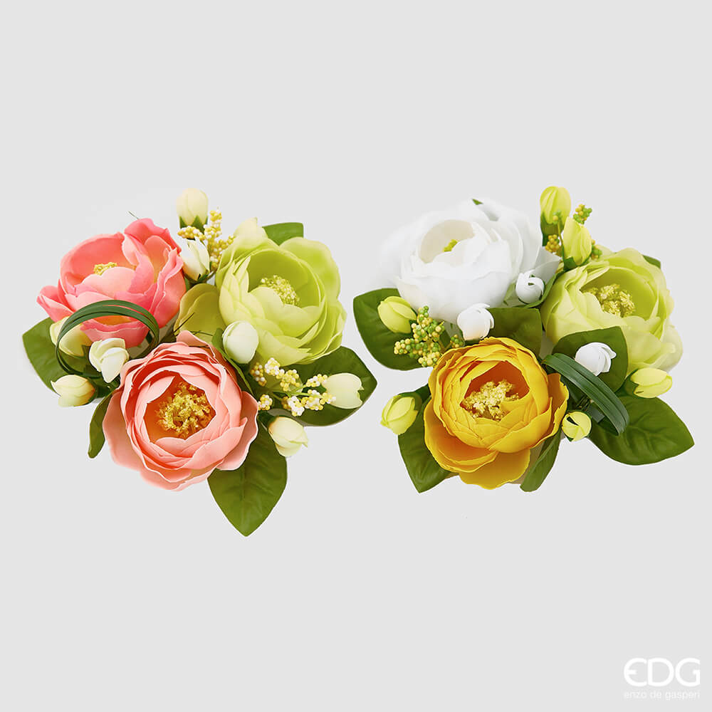 girocandela con fiori colorati EDG