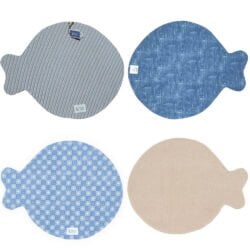 tovagliette a forma di pesce Nuvole di Stoffa