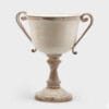 Vase en métal Shabby Chic Coupe H 51 cm