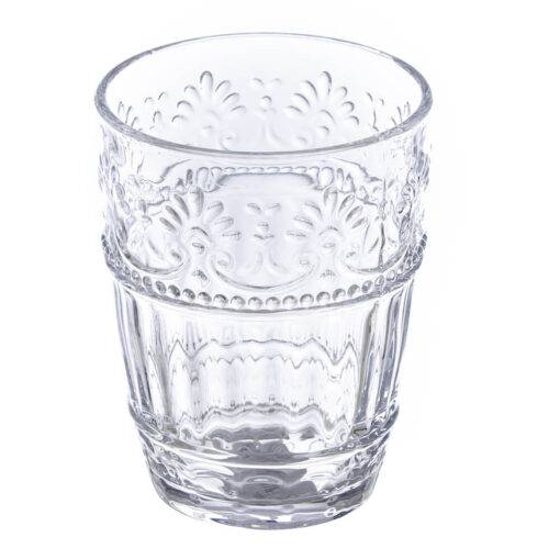 bicchiere con decori in vetro Blanc MariClò