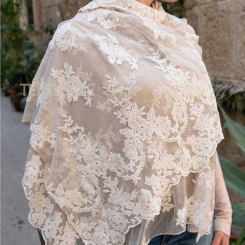 foulard in pizzo chez moi