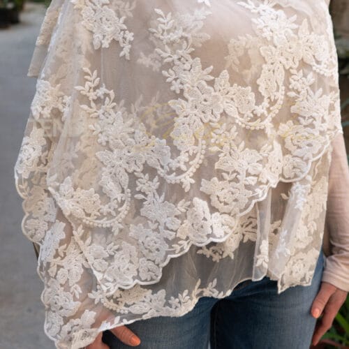 foulard in pizzo versailles vintage fango Chez Moi
