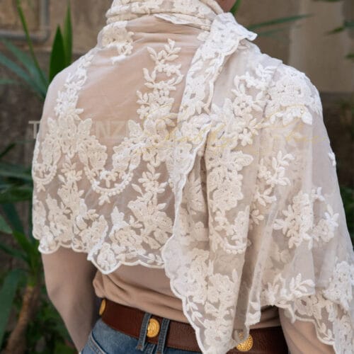 Foulard in pizzo versailles vintage fango Chez Moi