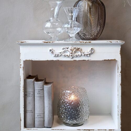 libri vintage colore bianco anticato
