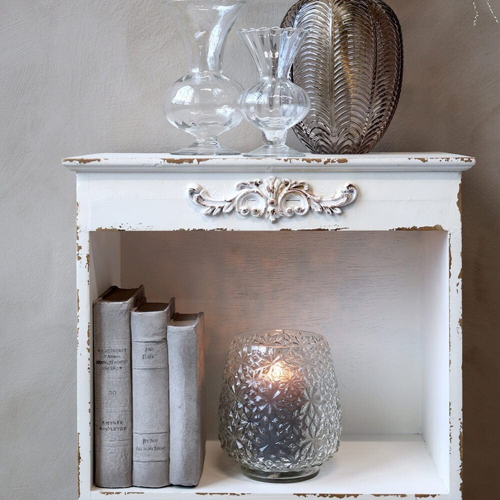 libri vintage colore bianco anticato