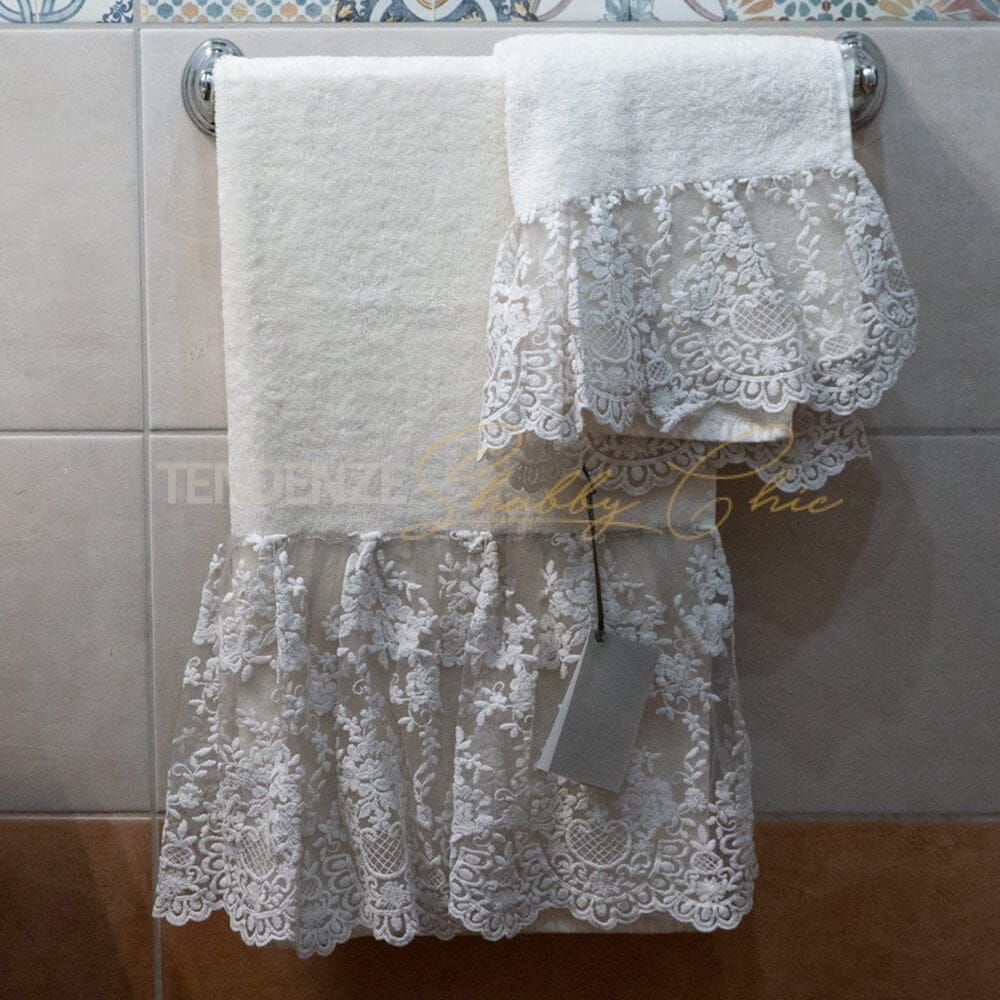 Par de esponjas para rostro e invitadas y encaje Vintage Fango Provenza