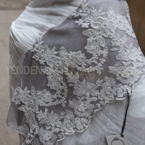 pashmina in lino e pizzo made in italy Chez Moi