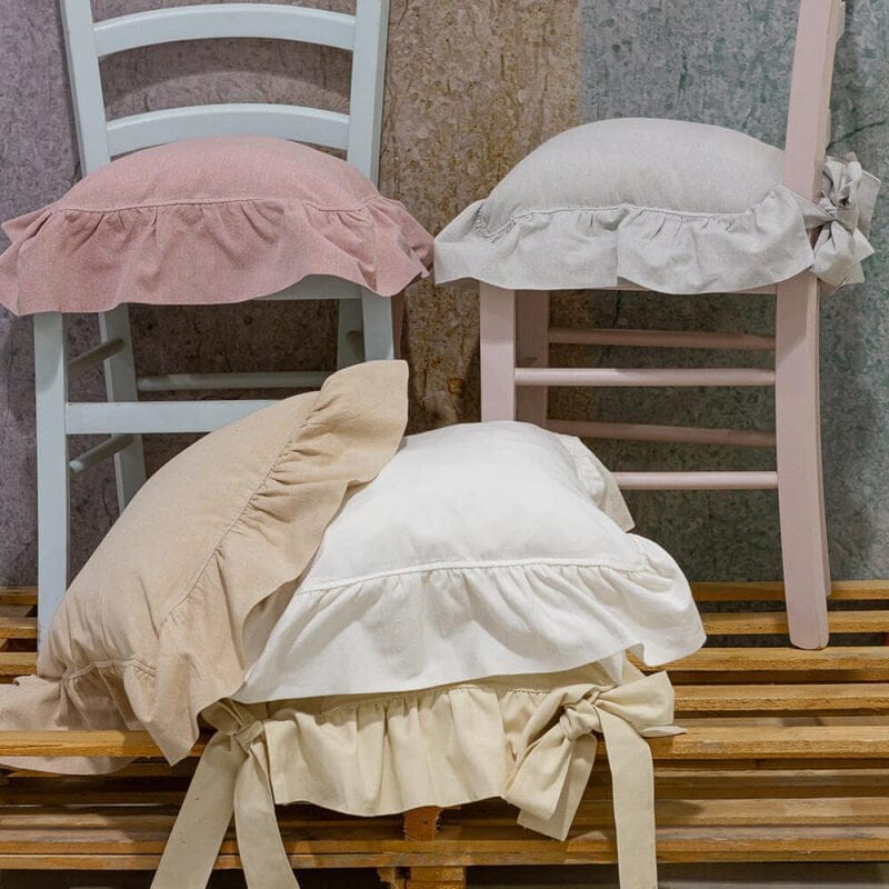 Cuscino per sedia con frill Essentiel L'Atelier 17