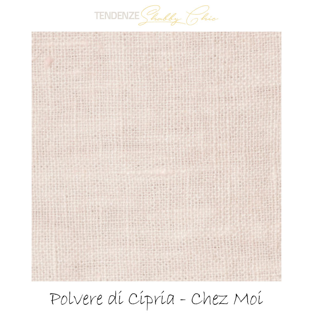 Sábana doble y 2 fundas de almohada en percal con encaje Corinzio Polvere di Cipria