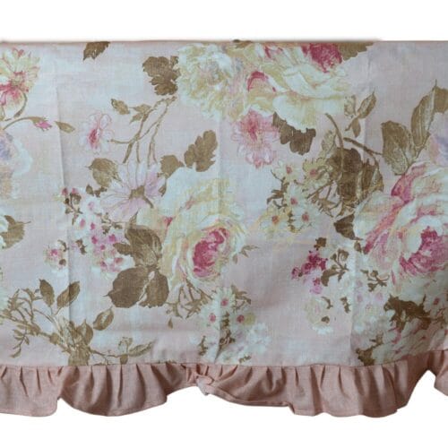 Nappe en résine Garden fond rose et collerette rose – Image 4