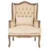 Fauteuil capitonné Blanc MariClò