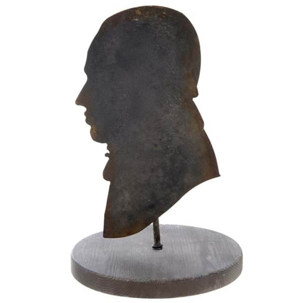 Sobremesa de hierro con busto Silueta hombre Blanc MariClò - Colección Certosa