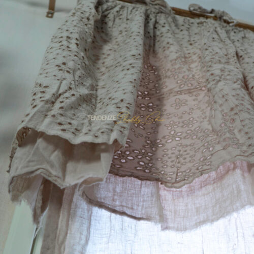 Tenda in lino con doppia mantovana Orsay shabby chic
