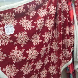 plaid natale nuvole di stoffa