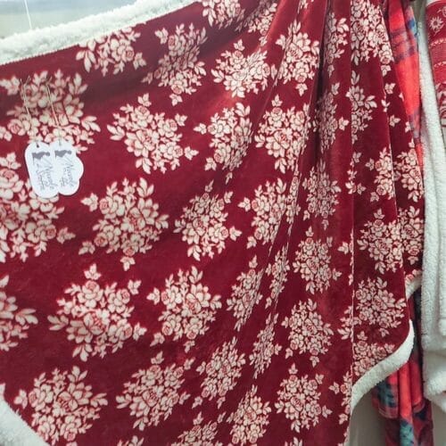 plaid natale nuvole di stoffa