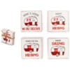 Lot de 4 sous-verres de Noël Nuvole di Stoffa