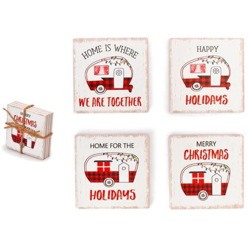 set 4 sottobicchieri natalizi Nuvole di Stoffa