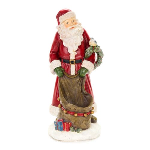 statua babbo natale con sacco doni Nuvole di Stoffa