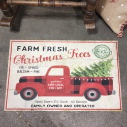 tappeto gommato camioncino country chic