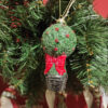 albero verde con fiocco rosso da appendere Nuvole di Stoffa
