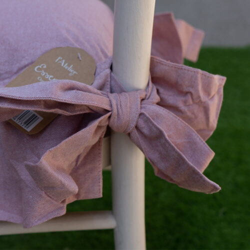 cuscino per sedia imbottito color rosa