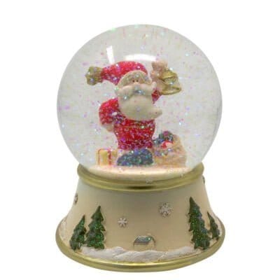 Carillon de Noël à boules de neige avec le Père Noël