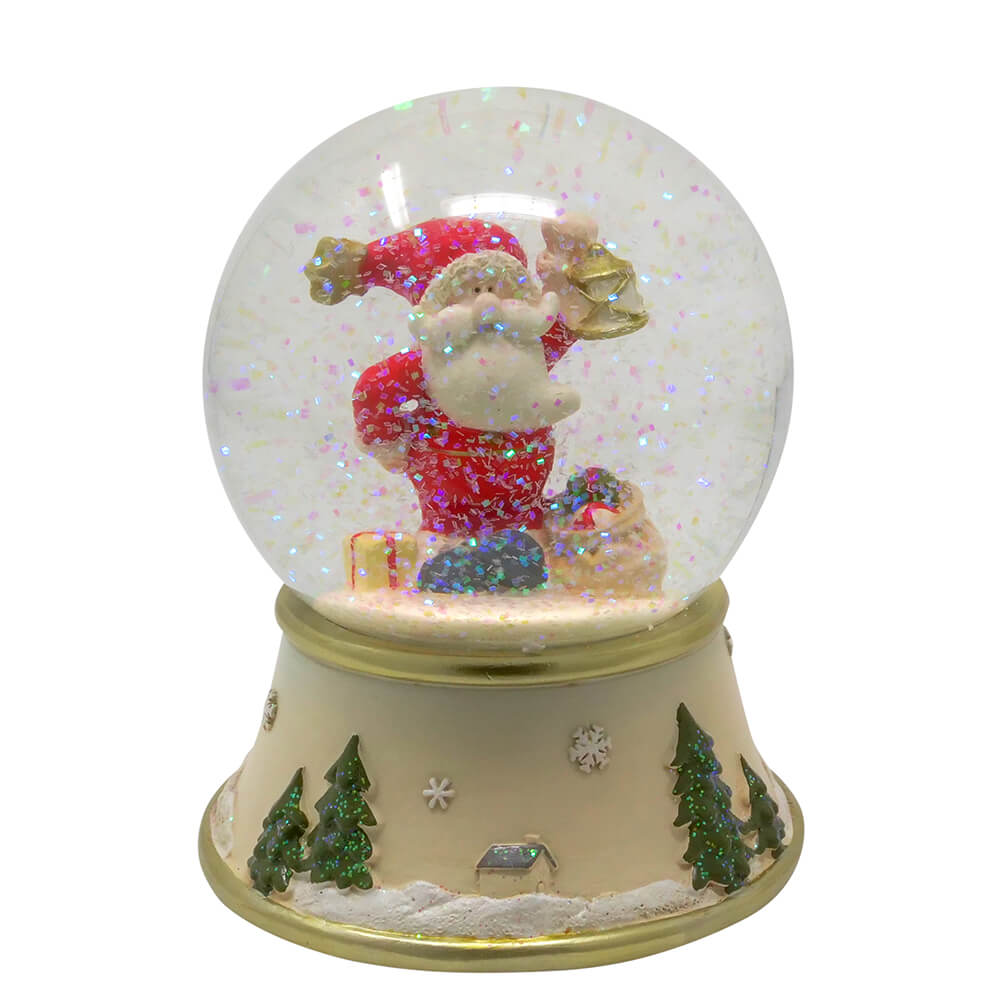 Carillon de Noël à boules de neige avec le Père Noël