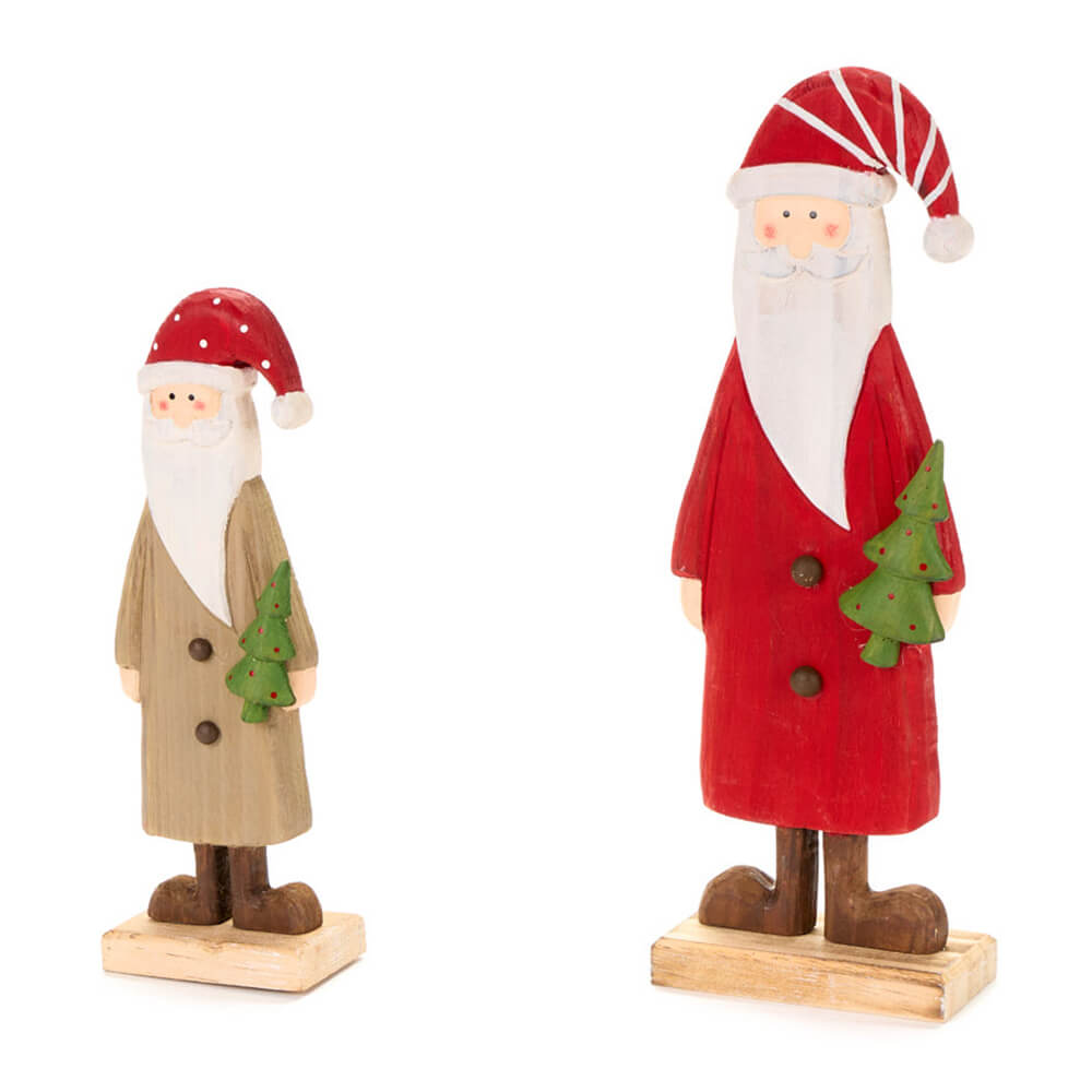 Silhouette en bois Père Noël - 2 modèles